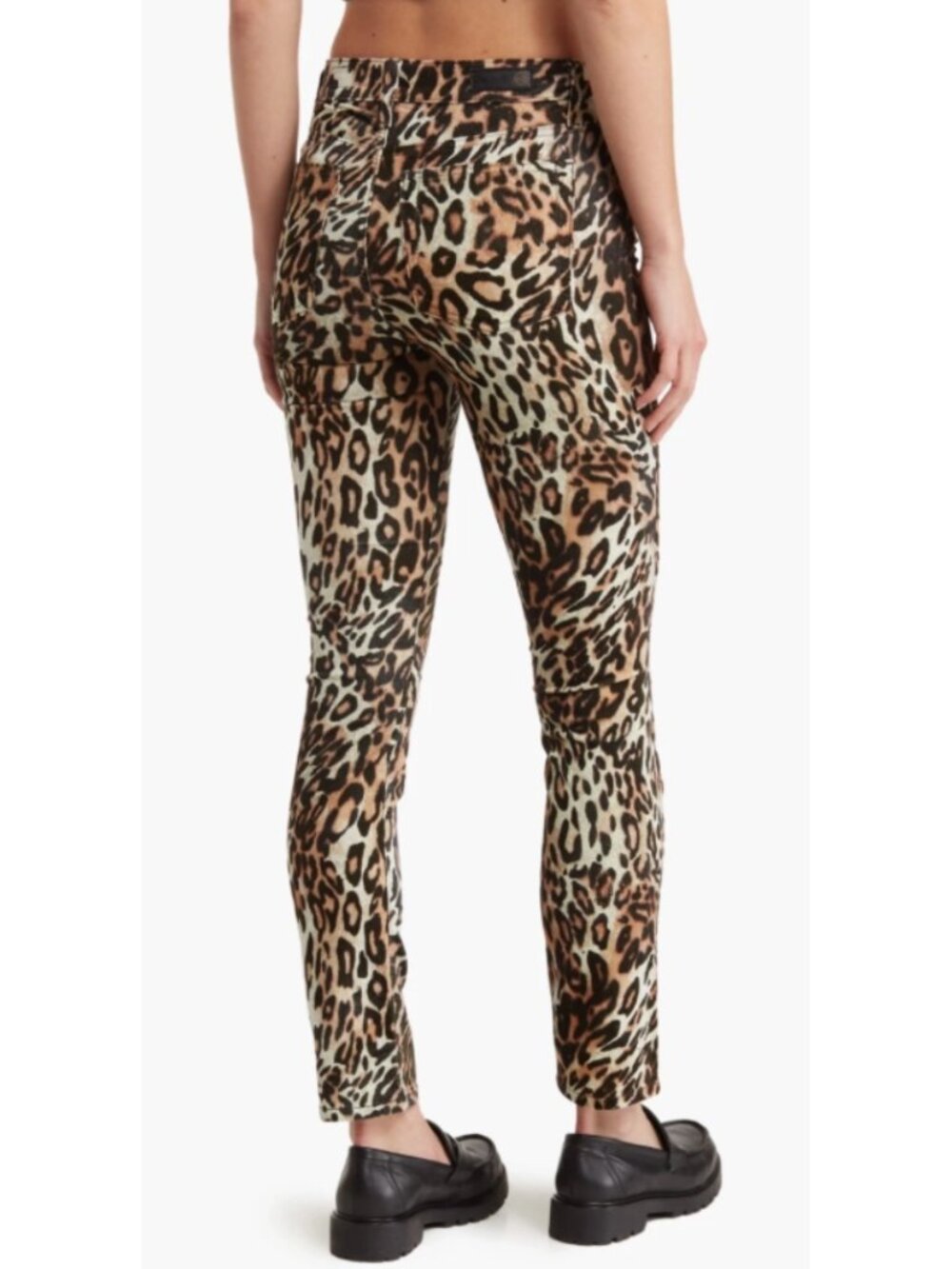 AG THE MARI HIGH RISE STRAIGHT LEOPARD JEAN Sz 26 NWT - Picture 2 of 10